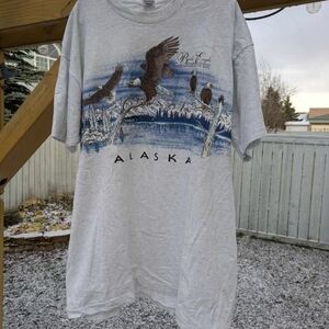 Fruit of the Loom Light Gray Alaska Eagle Tee